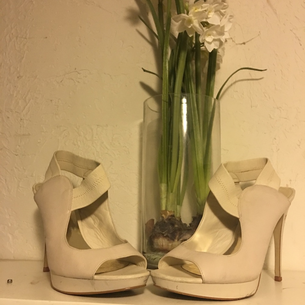 Cream color shoes